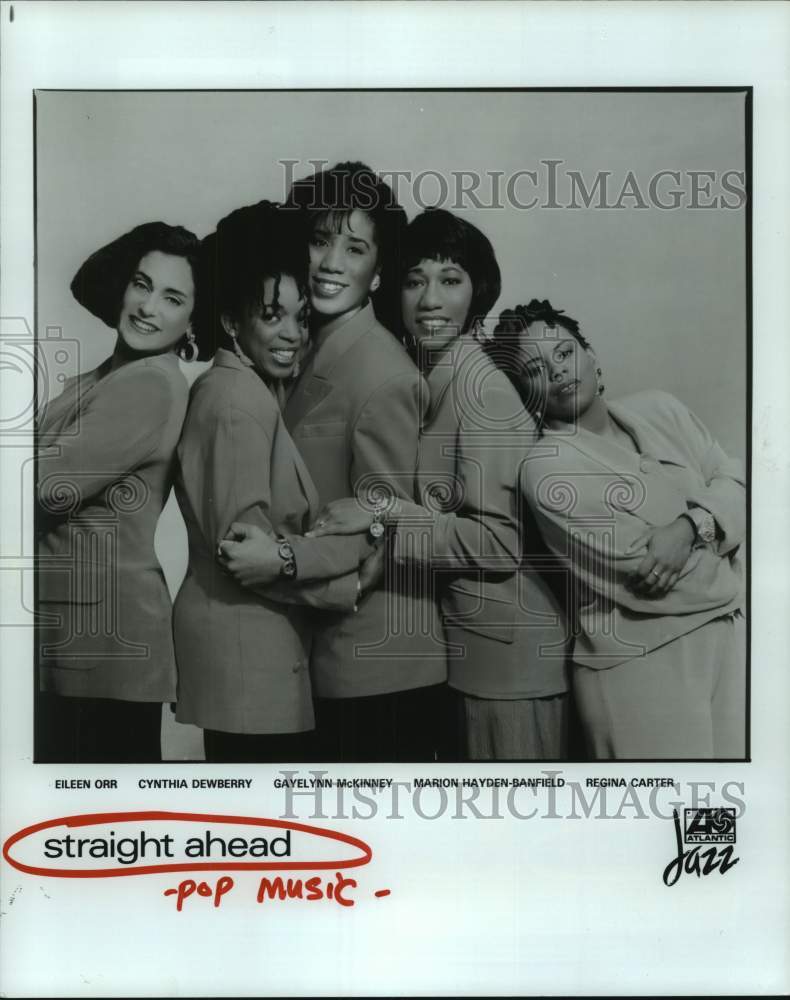 1993 Press Photo Members of the pop music group Straight Ahead - hcp09000- Historic Images