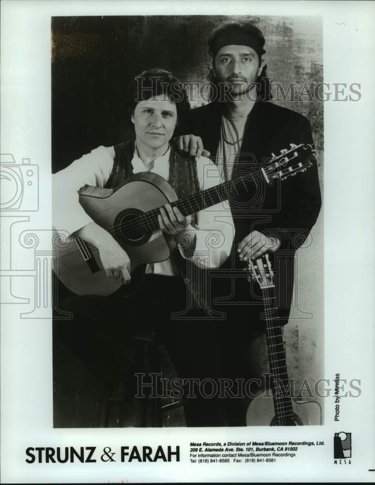 1991 Press Photo Members of the entertainment group Strunz &amp; Farrah - hcp09024- Historic Images