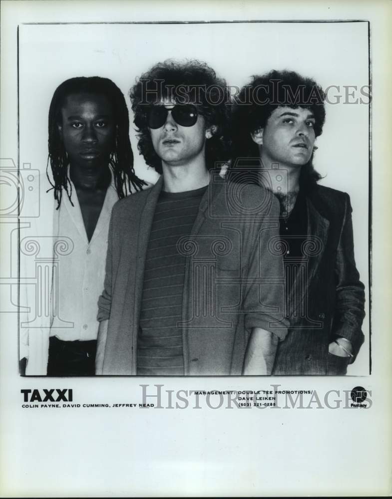 1981 Press Photo Members of the pop music group Taxxi - hcp09040- Historic Images