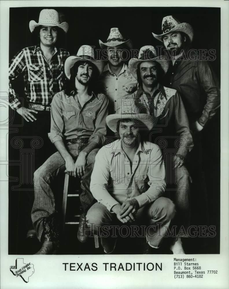 1982 Press Photo Members of the pop music group &quot;Texas Tradition&quot; - hcp09061- Historic Images