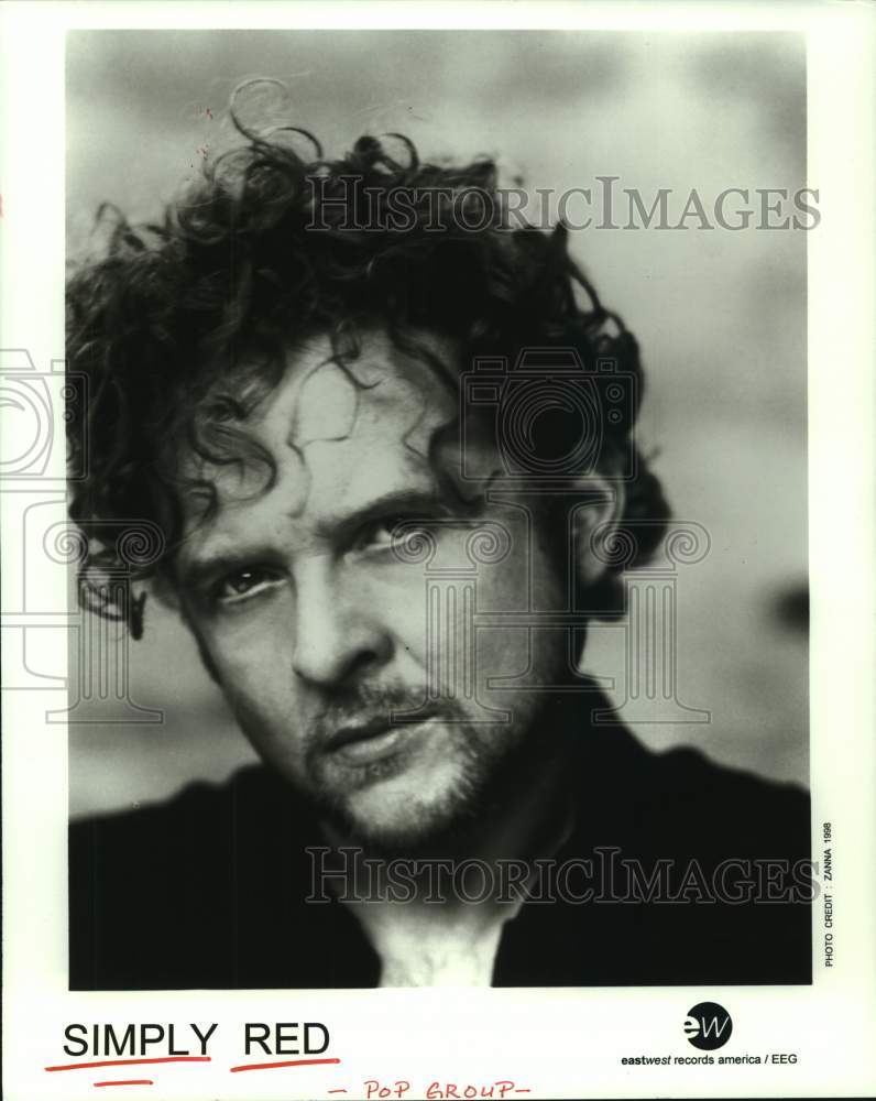 1986 Press Photo Member of pop group Simply Red - hcp09148- Historic Images