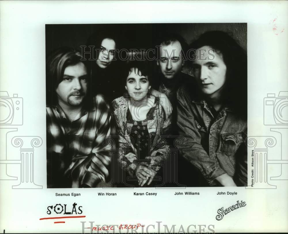 1997 Press Photo Members of music group &quot;Solas&quot;. - hcp09314- Historic Images