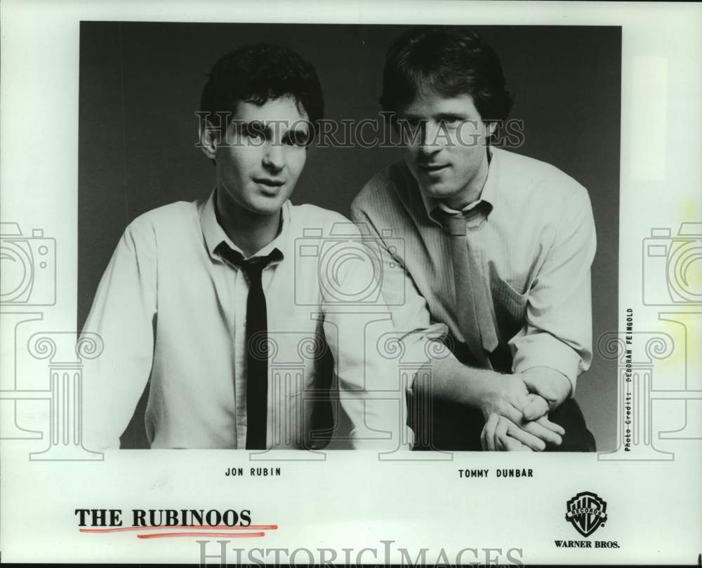 1983 Press Photo Jon Rubin and Tommy Dunbar are The Rubinoos music duo- Historic Images