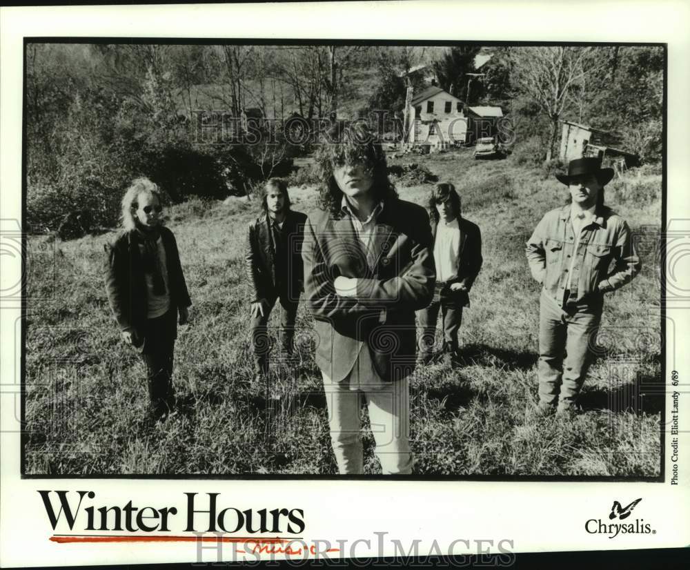 1989 Press Photo Rock Group &quot;Winter Hours&quot; - hcp09637- Historic Images