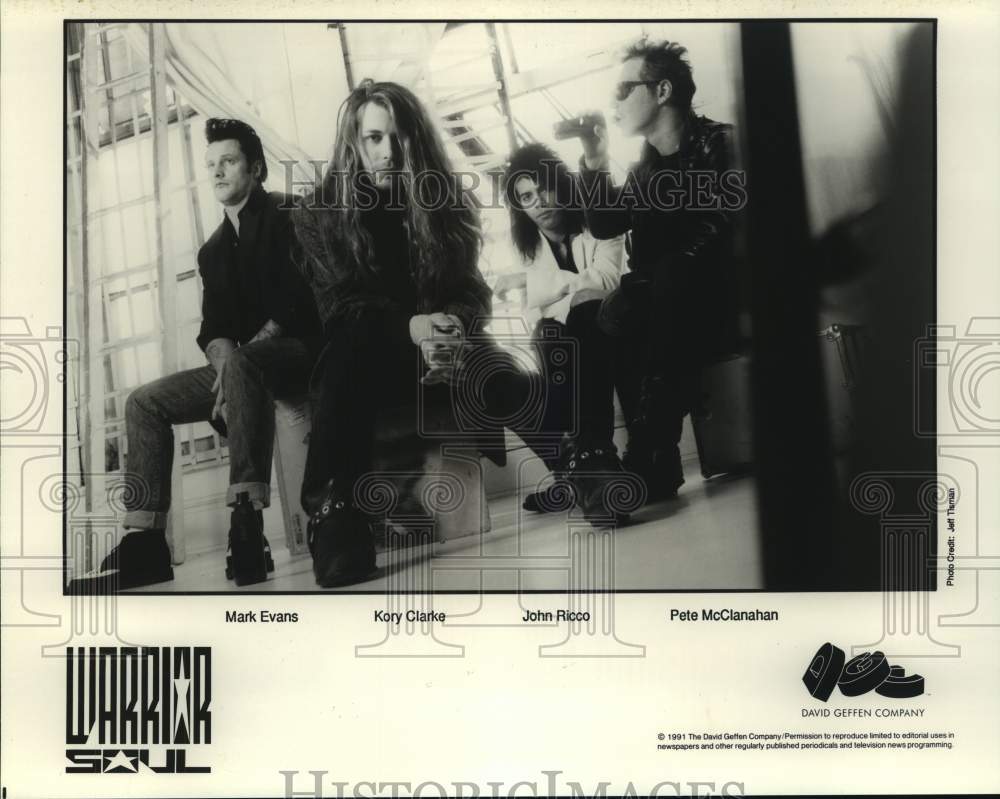 1991 Press Photo Music group Warrior Soul. - hcp09764- Historic Images