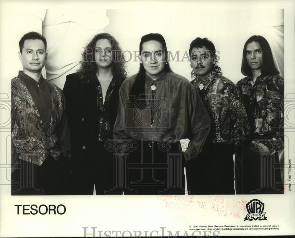 1992 Press Photo Members of the musical group &quot;Tesoro&quot; - hcp09942- Historic Images