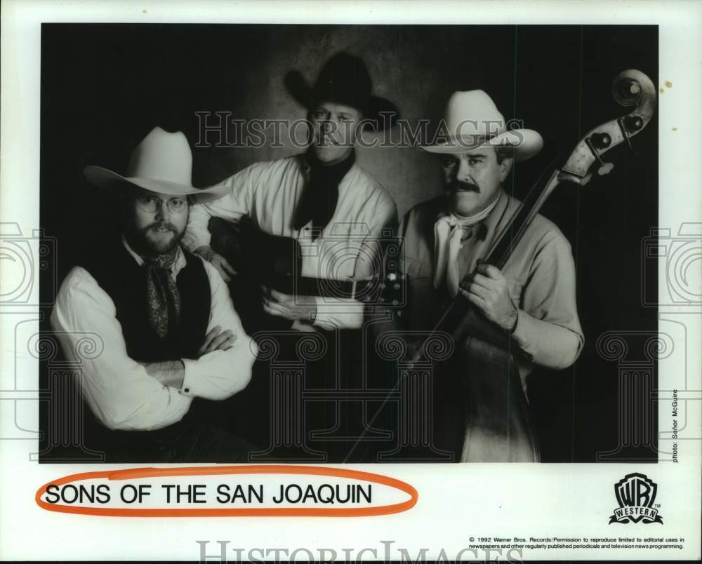 1992 Press Photo Sons of the San Joaquin - Western band - hcp09964- Historic Images