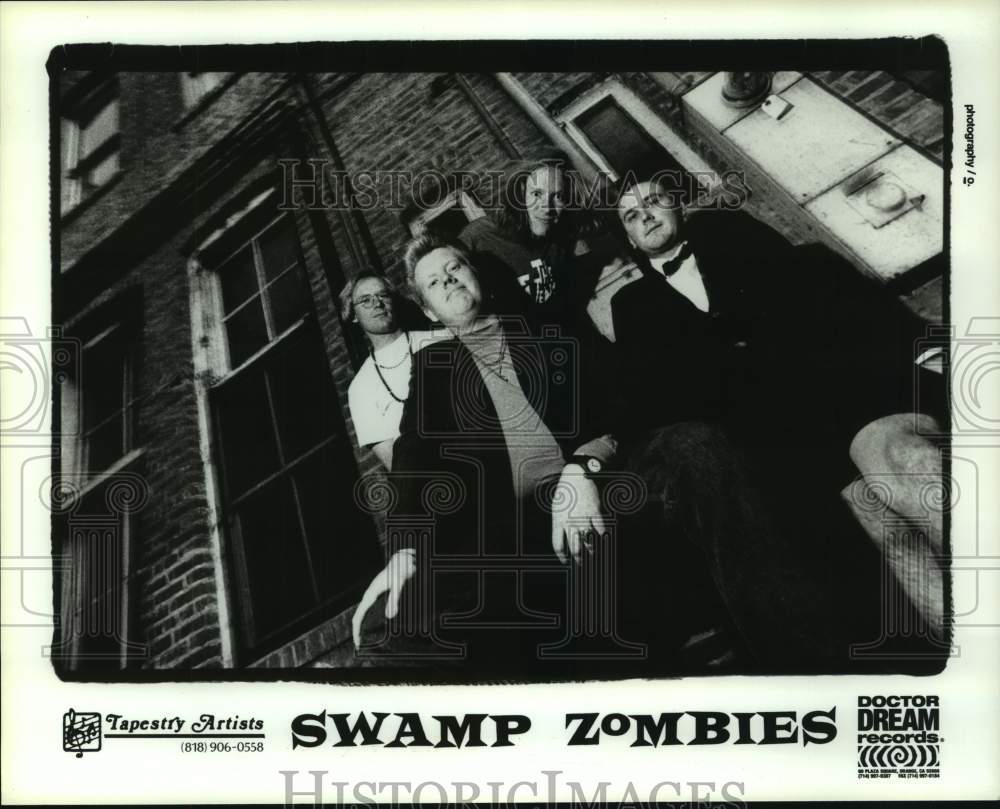 1990 Press Photo Rock Group &quot;Swamp Zombies&quot; - hcp10059- Historic Images