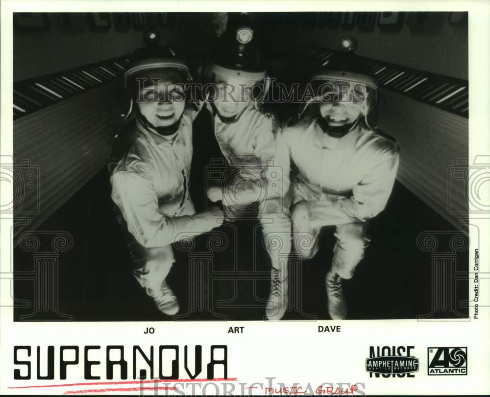 1996 Press Photo Music Group &quot;Supernova&quot; Members Jo, Art, Dave - hcp10063- Historic Images