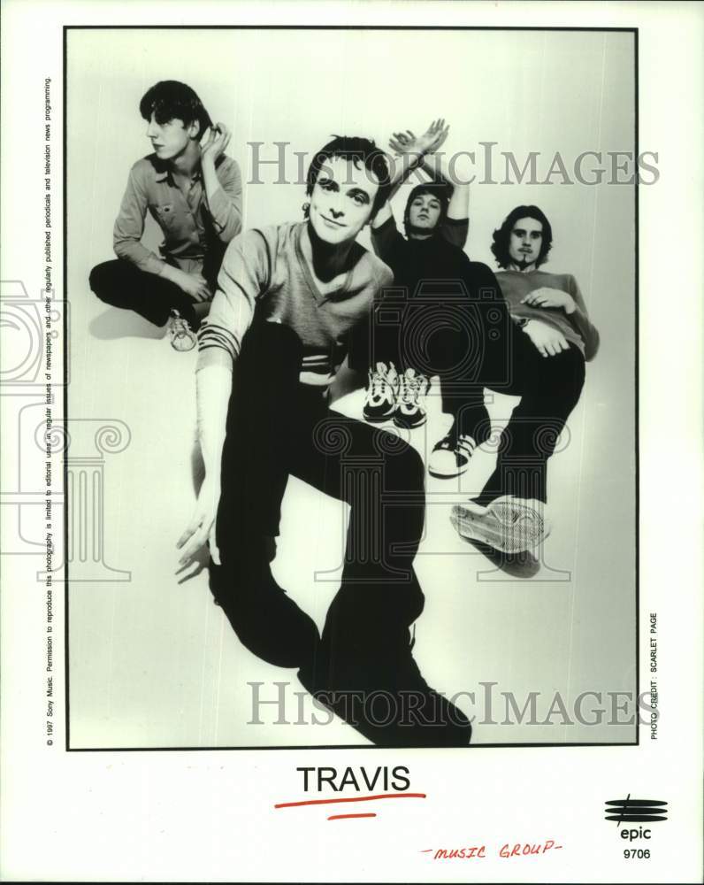 1997 Press Photo Music Group &quot;Travis&quot; - hcp10187- Historic Images