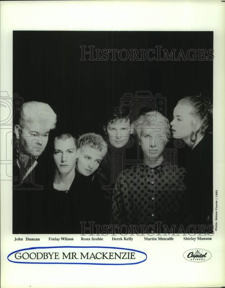 1989 Press Photo Members of the musical group "Goodbye Mr. Mackenzie"- Historic Images