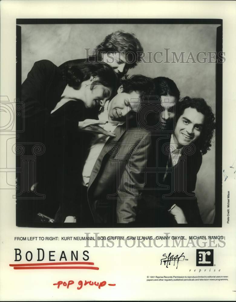 1991 Press Photo Members of the pop music group &quot;BoDeans&quot; - hcp10289- Historic Images