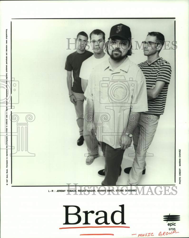 1997 Press Photo Music Group &quot;Brad&quot; - hcp10313- Historic Images