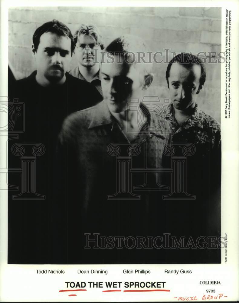 1997 Press Photo Members of Music Group, Toad The Wet Sprocket - hcp10397- Historic Images