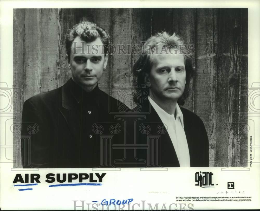 1993 Press Photo Music group Air Supply. - hcp10851- Historic Images