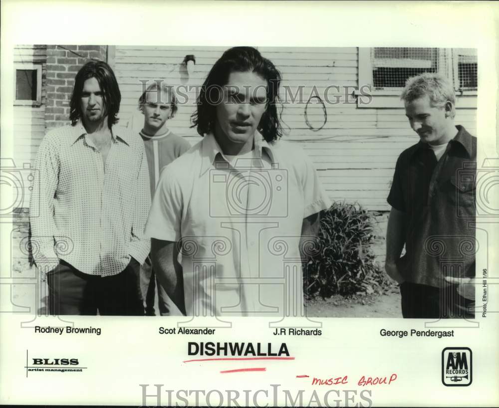 1996 Press Photo Members of the music group Dishwalla - hcp11087- Historic Images