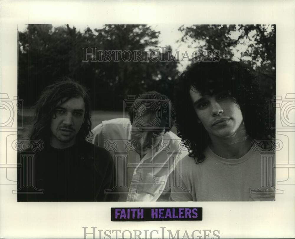 1988 Press Photo Members of the rock music group Faith Healers - hcp11096- Historic Images