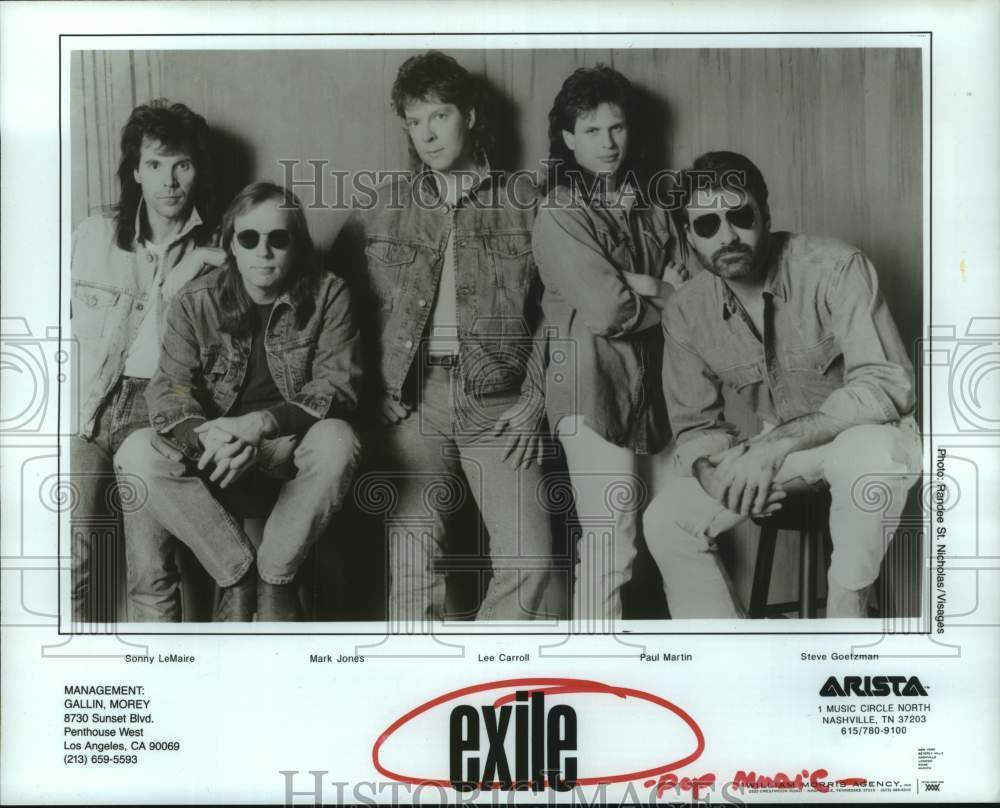 1992 Press Photo Members of the pop music group Exile - hcp11100- Historic Images