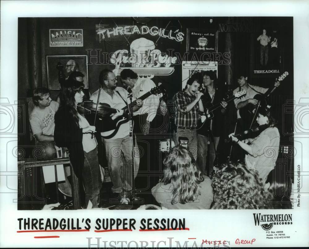 1996 Press Photo Members of the music group Threadgill&#39;s Supper Session- Historic Images