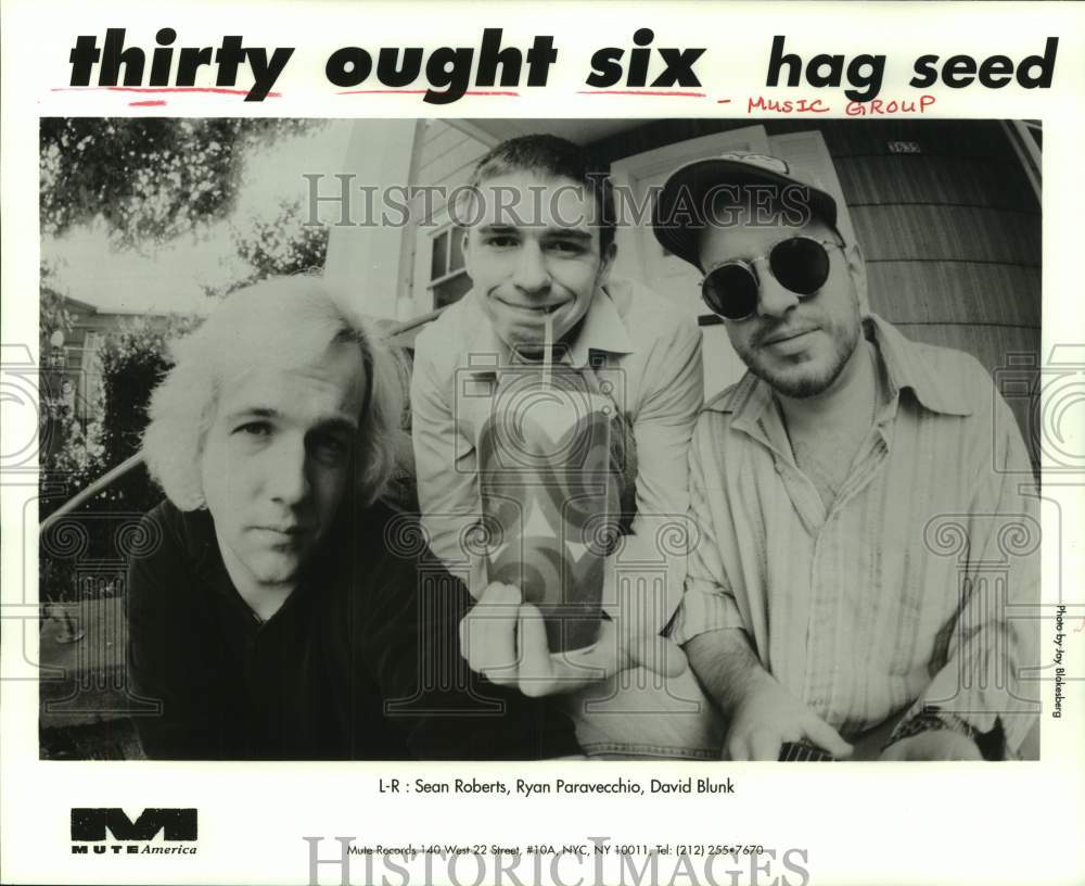 1996 Press Photo Members of the music group Thirty Ought Six, Hag Seed- Historic Images