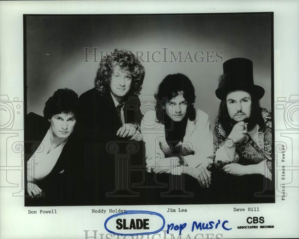 1984 Press Photo Members of the pop music group Slade - hcp11175- Historic Images