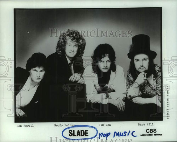 1984 Press Photo Members of the pop music group Slade - hcp11175 ...