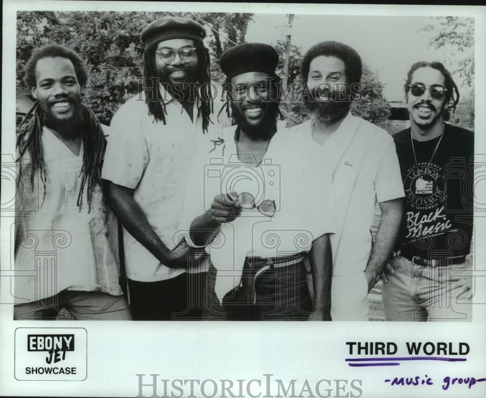 1986 Press Photo Members of the music group Third World - hcp11191- Historic Images