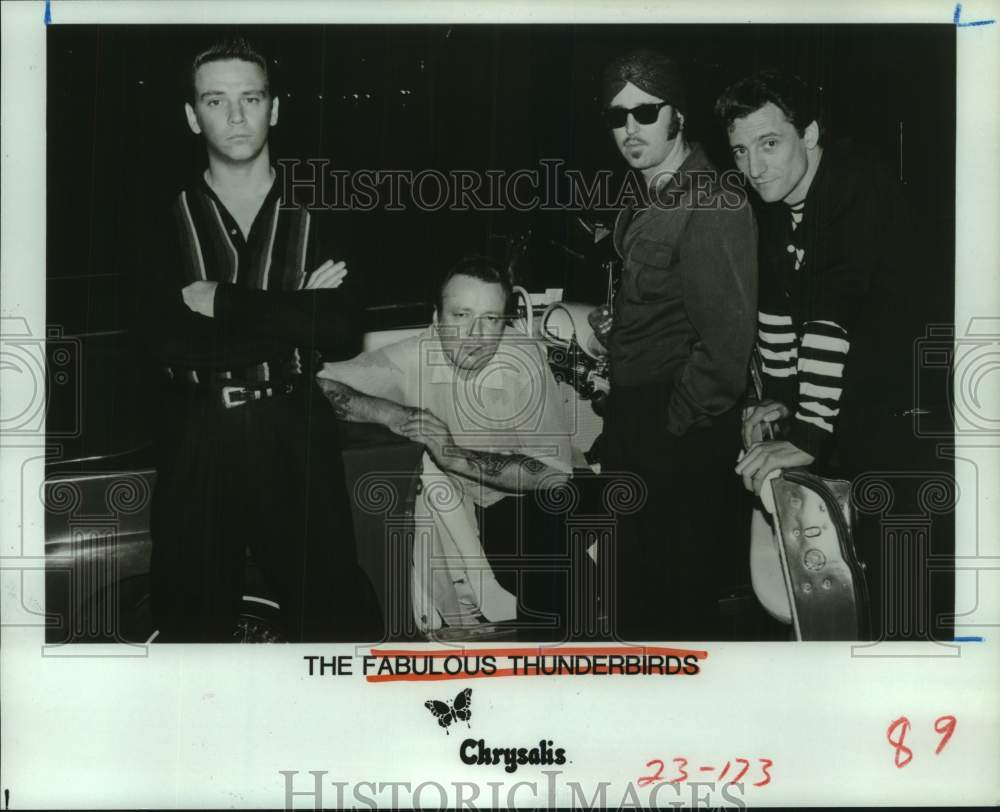 1982 Press Photo Members of the music group The Fabulous Thunderbirds- Historic Images