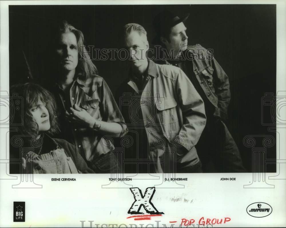 1993 Press Photo Members of the pop music group X - hcp11267- Historic Images