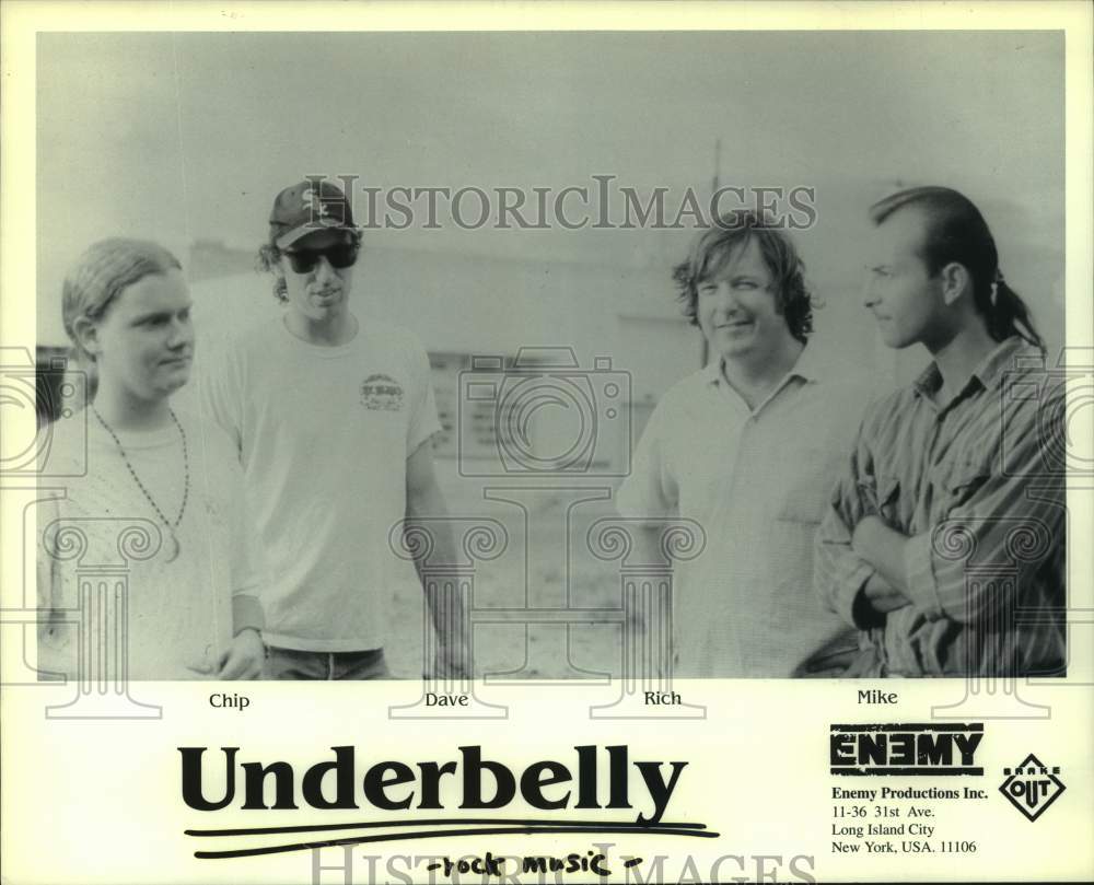 1993 Press Photo Members of the rock music group Underbelly - hcp11304- Historic Images