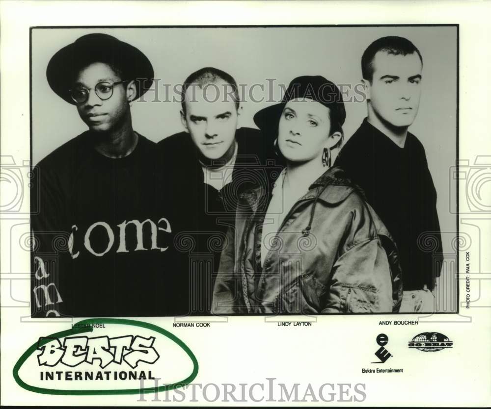 1990 Press Photo Music group &quot;Beats International&quot; - hcp11383- Historic Images