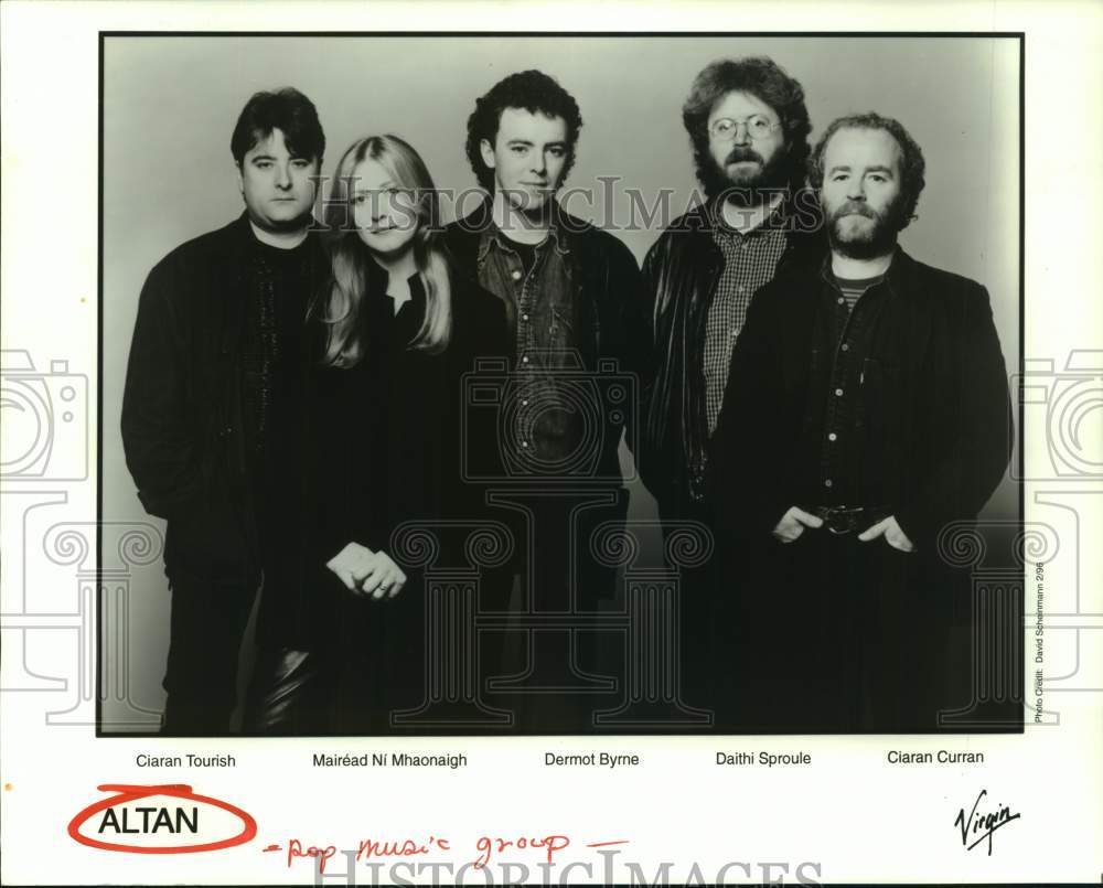 1996 Press Photo Members of the Pop Music Group, Altan - hcp11424- Historic Images