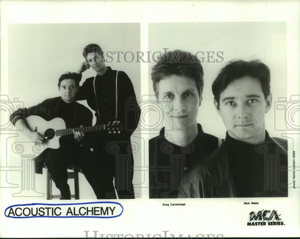 1989 Press Photo Music Duo Acoustic Alchemy Members Greg Carmichael, Nick Webb- Historic Images