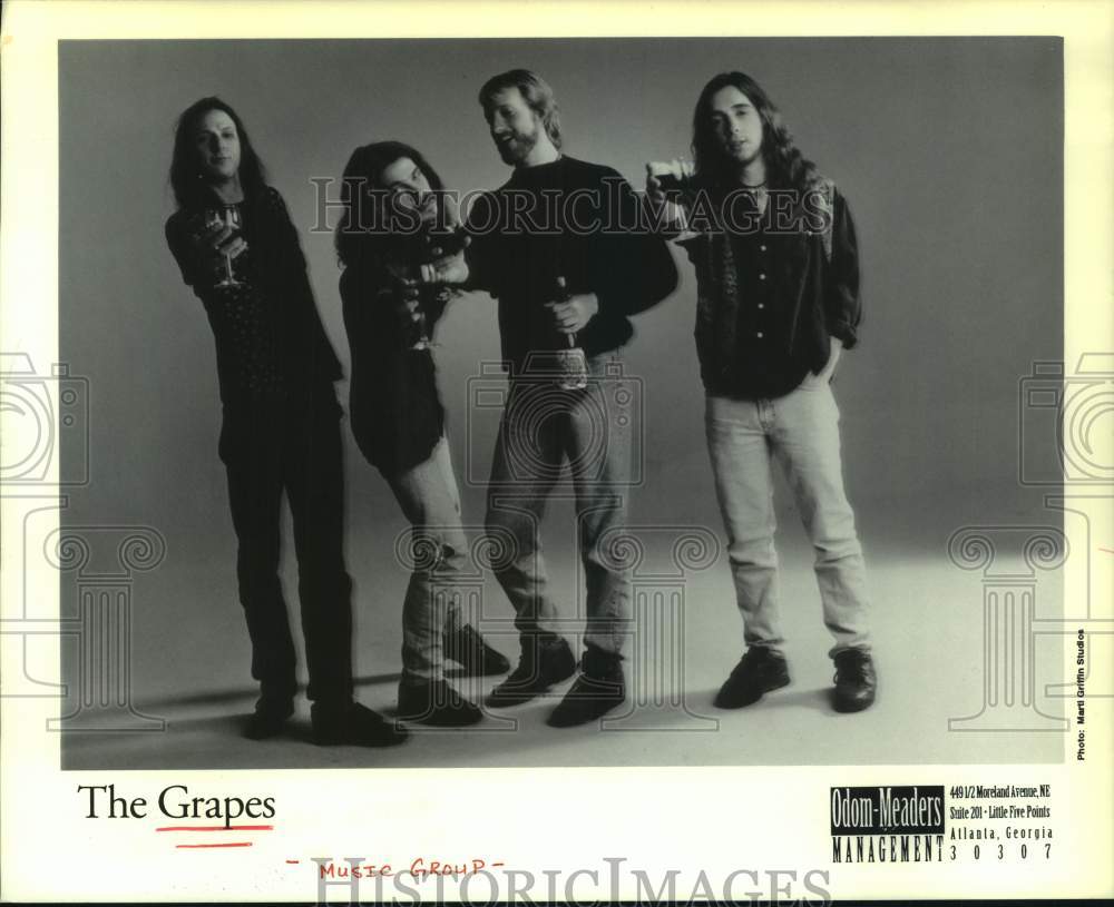 1996 Press Photo Members of the rock band The Grapes - hcp11427- Historic Images