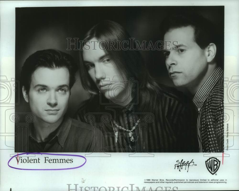 1988 Press Photo The rock group Violent Femmes - hcp11487- Historic Images