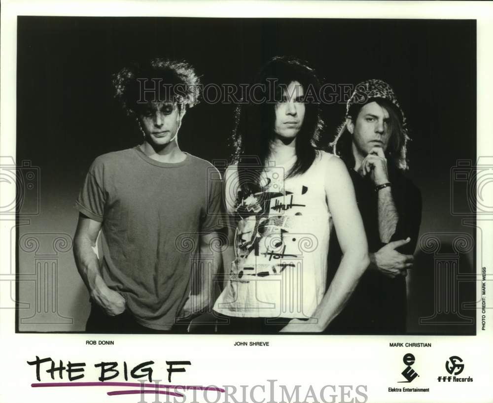 1990 Press Photo Members of the Music Group The Big F - hcp11516- Historic Images