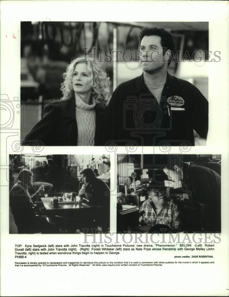 1996 Press Photo Cast from the drama movie &quot;Phenomenon&quot; during scenes- Historic Images