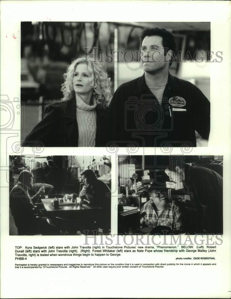 1996 Press Photo Cast from the drama movie "Phenomenon" during scenes- Historic Images