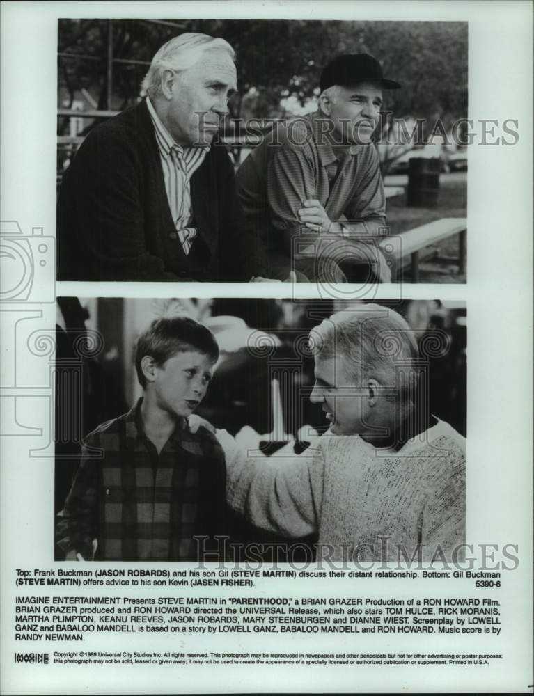 1989 Press Photo Scenes from "Parenthood" Movie Starring Steve Martin- Historic Images