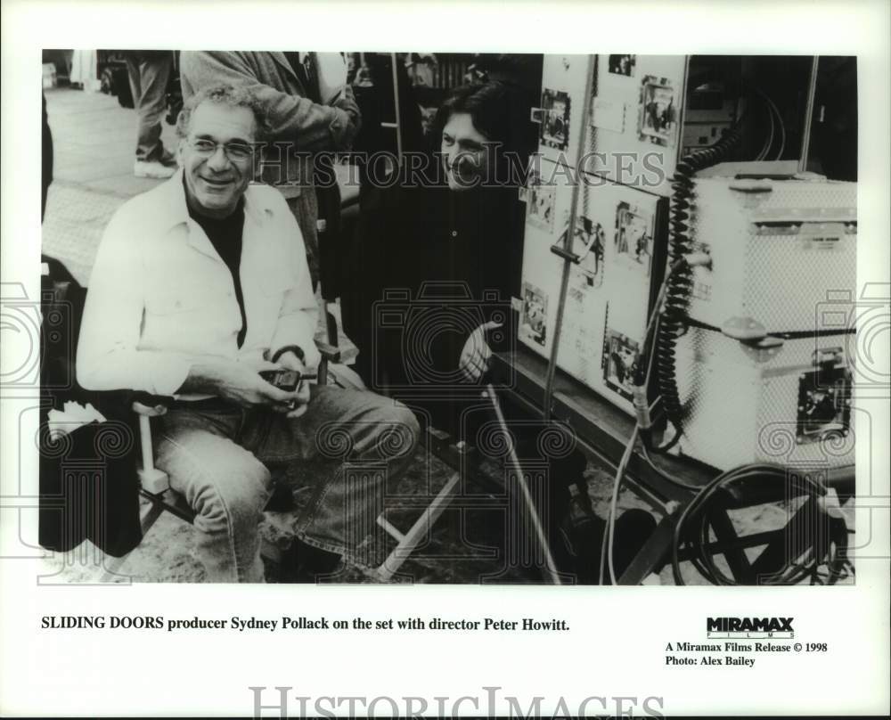 1998 Press Photo Producer Sydney Pollack On Set with Director Peter Howitt- Historic Images