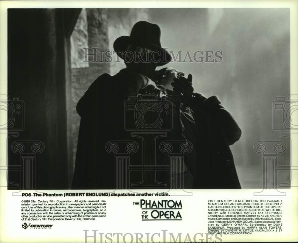 1989 Press Photo Scene from Gaston LeRoux&#39;s &quot;The Phantom of the Opera&quot; Movie- Historic Images