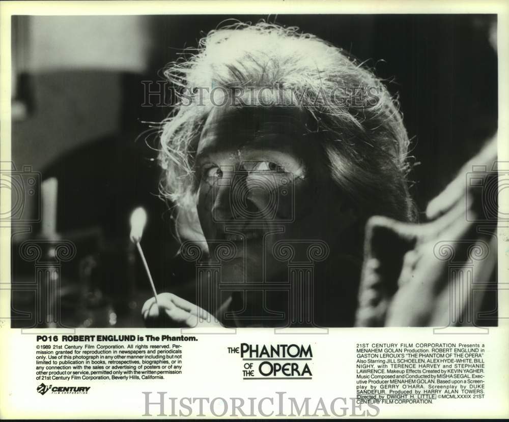 1989 Press Photo Scene from Gaston LeRoux&#39;s &quot;The Phantom of the Opera&quot; Movie- Historic Images