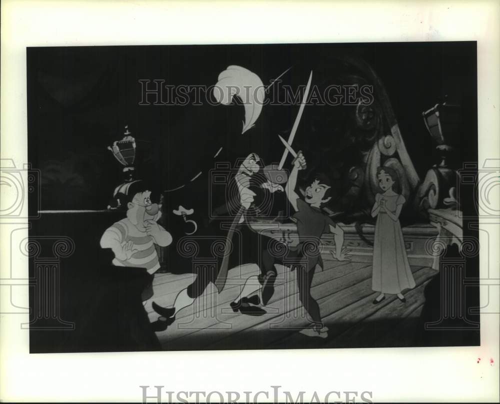 1990 Press Photo "Peter Pan" Walt Disney Animated Movie Scene - hcp12768- Historic Images