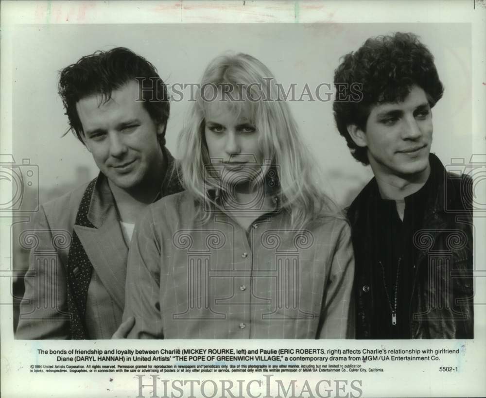 1984 Press Photo Actors in "The Pope of Greenwich Village" - hcp12822- Historic Images