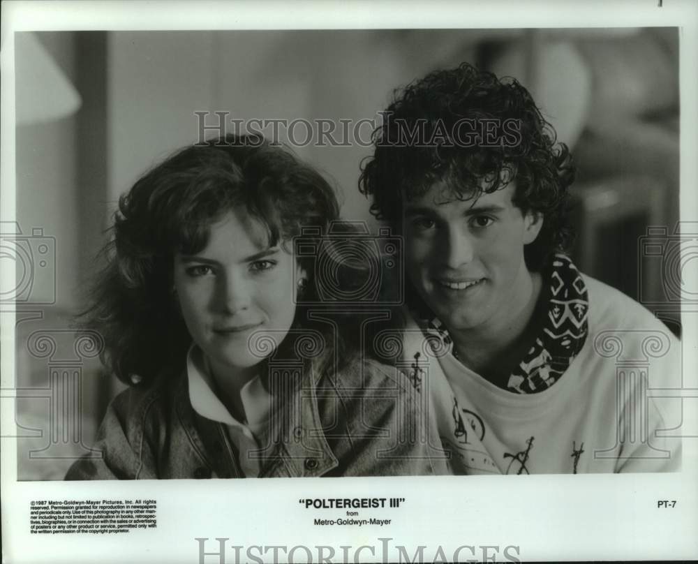 1987 Press Photo Cast photo on set of &quot;Poltergeist III&quot; - hcp12842- Historic Images