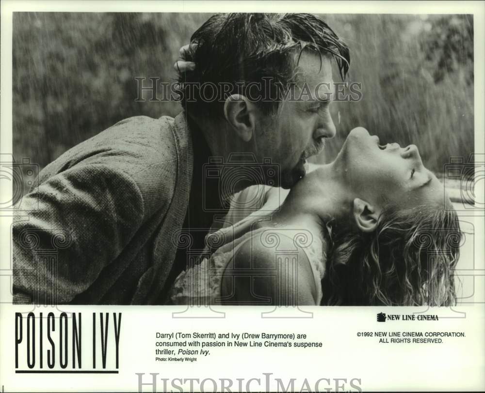 1992 Press Photo Tom Skerritt and Drew Barrymore star in "Poison Ivy"- Historic Images