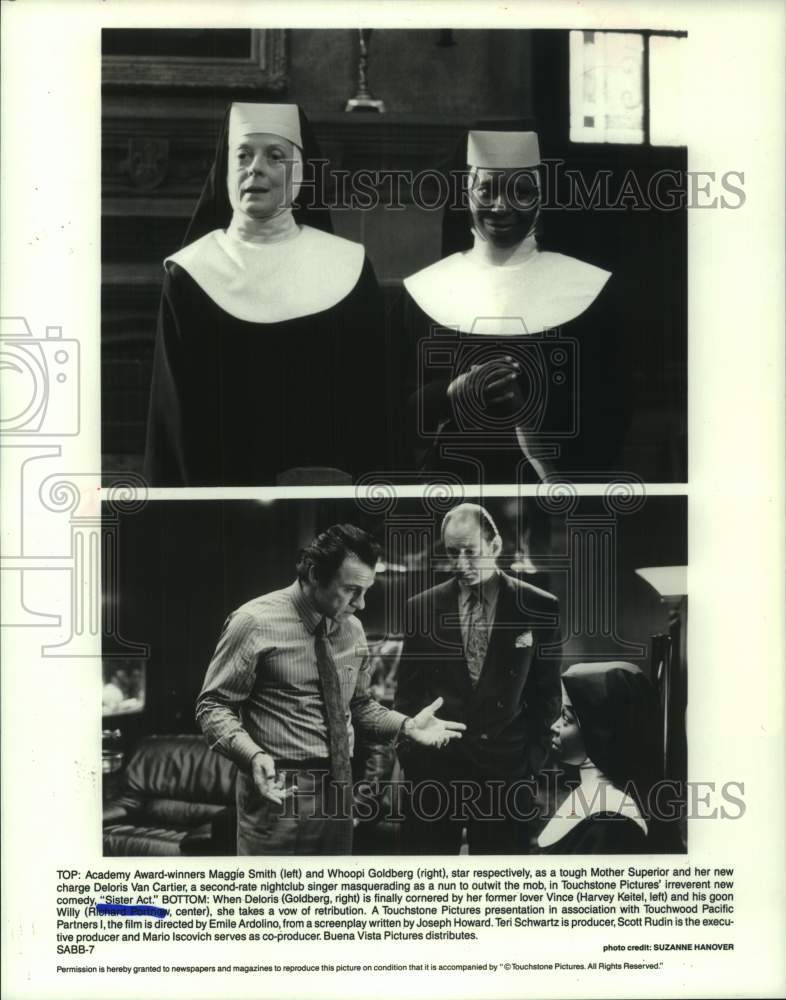 1992 Press Photo Scenes from Touchstone Pictures&#39; new comedy &quot;Sister Act&quot;- Historic Images