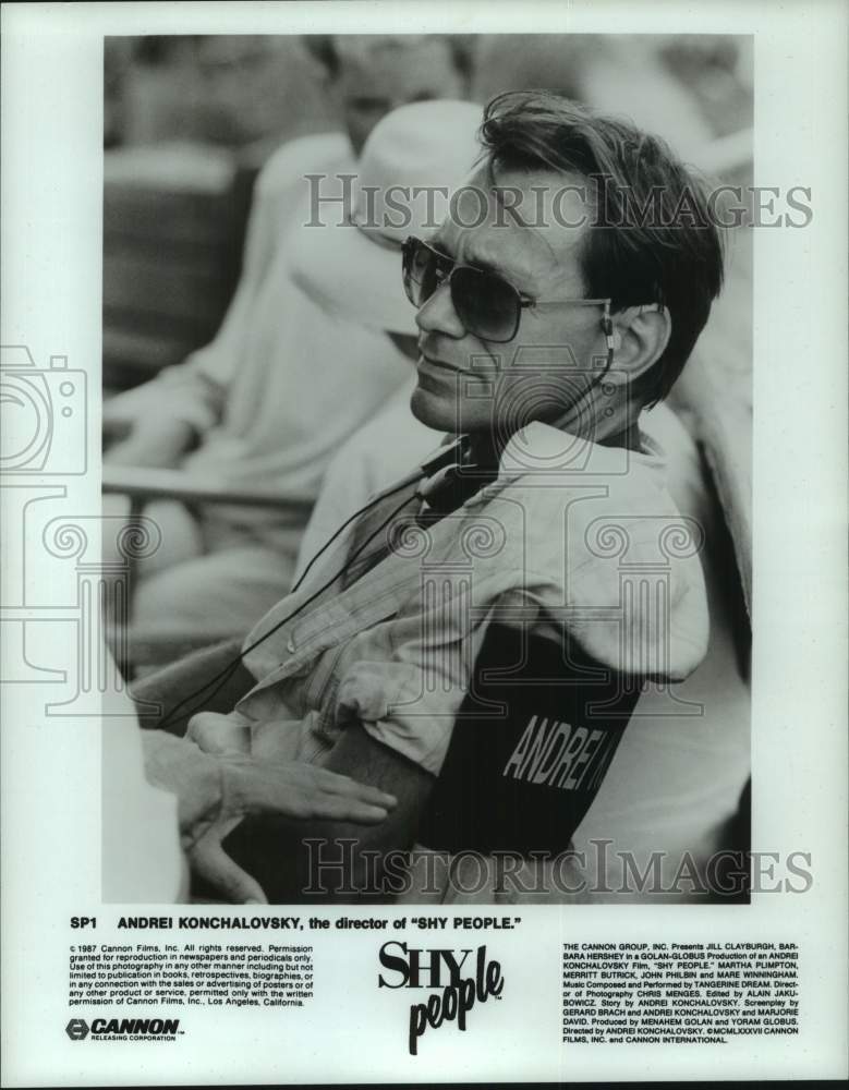 1987 Press Photo Andrei Konchalovsky, director of &quot;Shy People&quot; - hcp13241- Historic Images