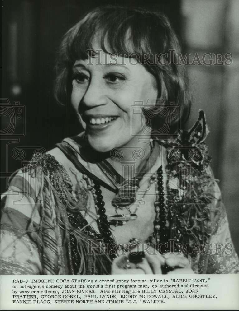 Press Photo Imogene Coca stars in "Rabbit Test" - Historic Images
