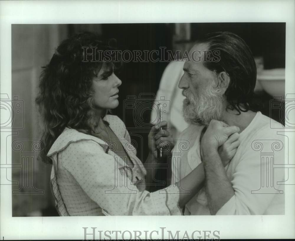 Press Photo Actors in a scene of film. - Historic Images